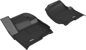 Ford Expedition Floor Mats - Front - 3D MAXpider - Kagu Series - Black - `18-`20 Ford Expedition Floor Mats - Front - 3D MAXpider - Kagu Series - Black - `18-`20